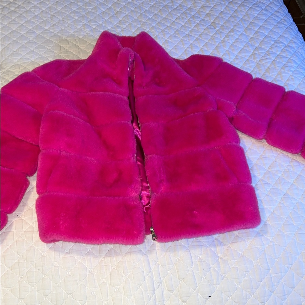 Generation Love Hot Pink Faux Fur Jacket